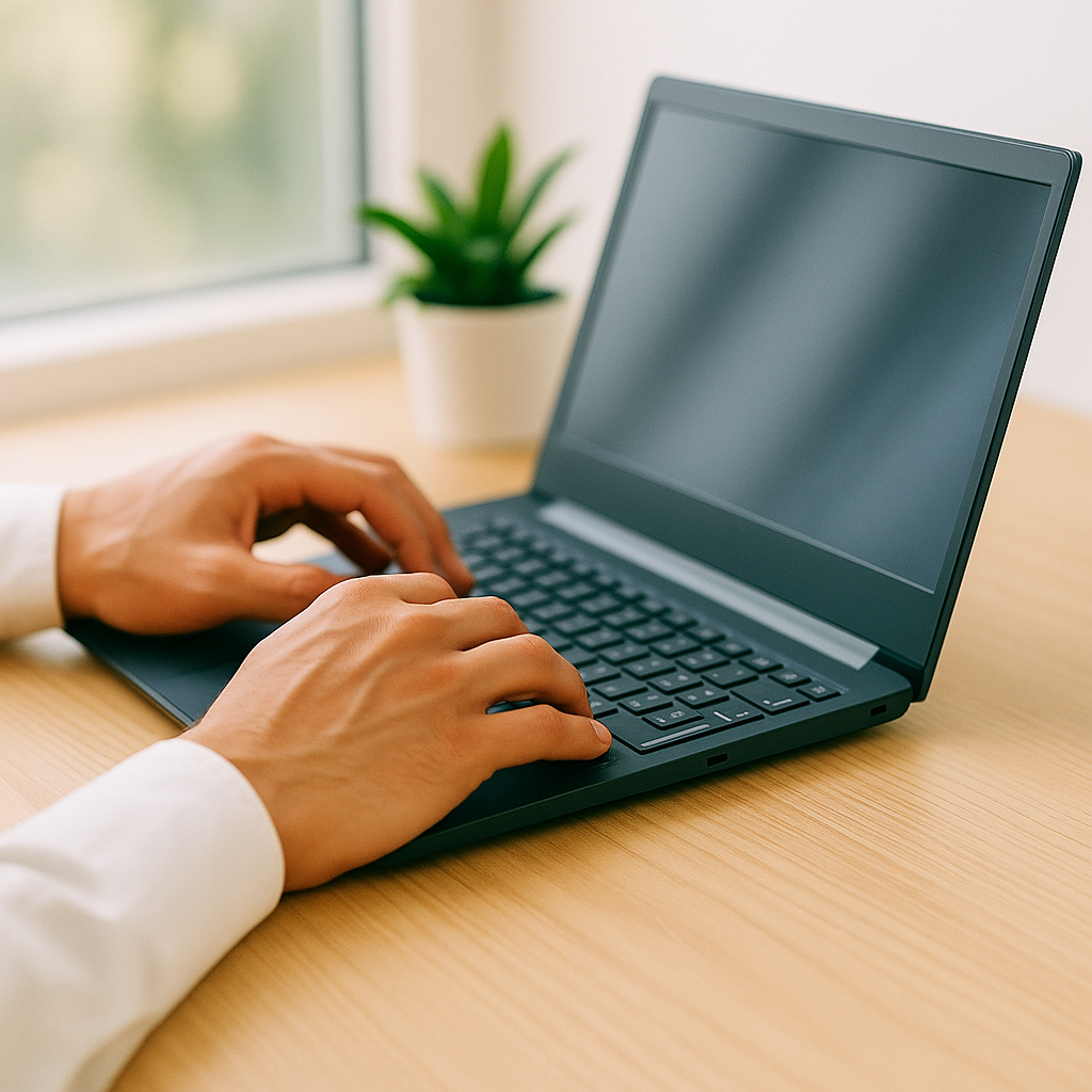 Team working together in an office